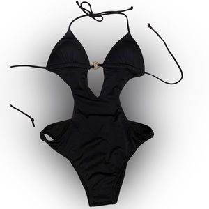 NWOT Black Victoria’s Secret Monokini Swimsuit